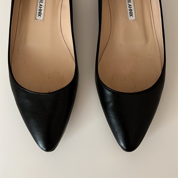 Manolo Blahnik Black Lanza BB Ballerina Flat 36.5 - Picture 2 of 9